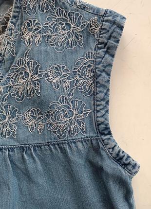 Легкое джинсовое платье сарафан р.s m7 фото