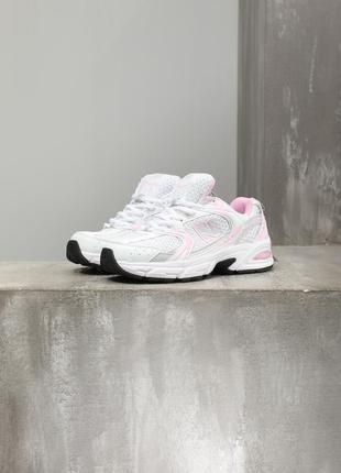 Спорт кросівки.рожеві вставки білі текстиль 025955 - розмір 36
