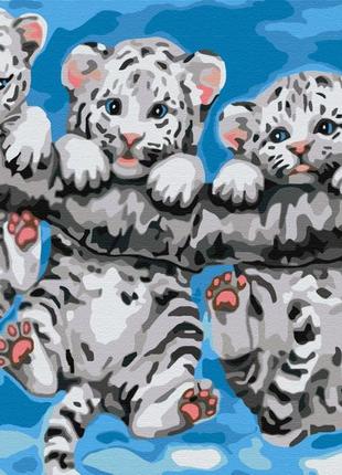 Картина по номерах "маленькі тигрята"