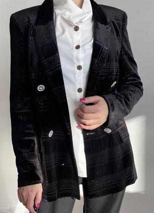 Бархатный пиджак river island жакет