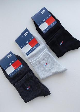 6 пар шкарпетки чоловічі "tommy hilfiger" демісезонні. 41-45р. середньої висоти.