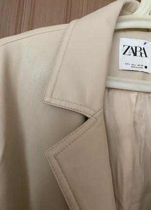 Плащ кожзам zara4 фото