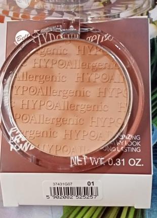 Bell fresh bronze powder hypoallergenic гипоалергенна пудра-бронзатор. 1 и 3 тон. 9 г.4 фото