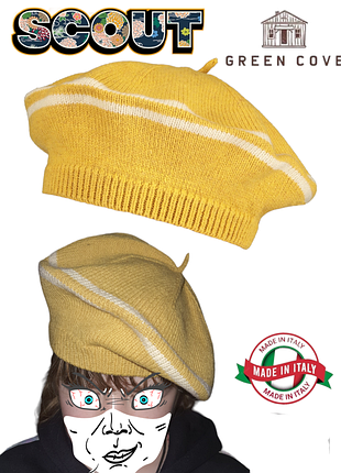 Вовняний берет scout green cove .італія