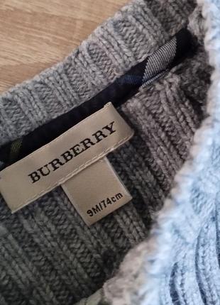 Шерстяная кофточка свитер на замке burberry2 фото