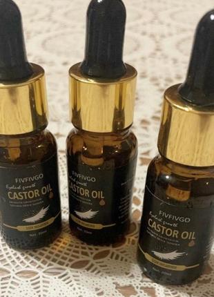 Fivfivgotm 100%натуральное касторовое масло - для роста ресниц,бров и волос