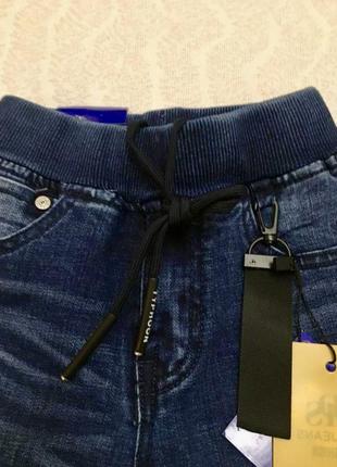 Демисезонные джинсы для мальчика на резинке 98 1104 фото