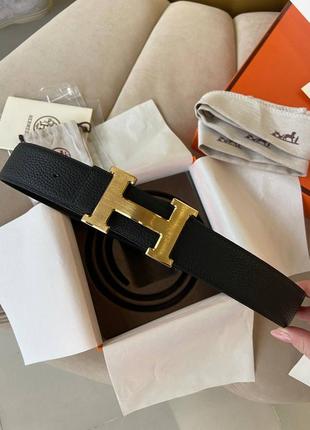 Шкіряний нереальний жіночий ремінь в стилі hermes