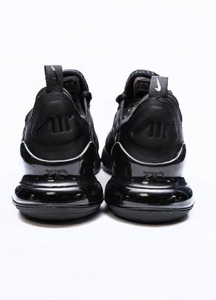 Мужские легкие повседневные кроссовки nike air max 270 black черные 40-45 текстиль сетка найк еир макс весна-лето4 фото