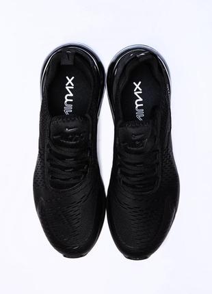 Мужские легкие повседневные кроссовки nike air max 270 black черные 40-45 текстиль сетка найк еир макс весна-лето5 фото