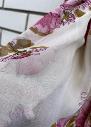 Легкое летнее платье миди с цветочным принтом и пайетками asos9 фото