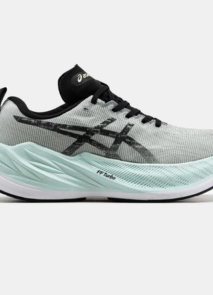 Asics superblast grey blue, кросівки жіночі асікс, кроссовки женские асікс