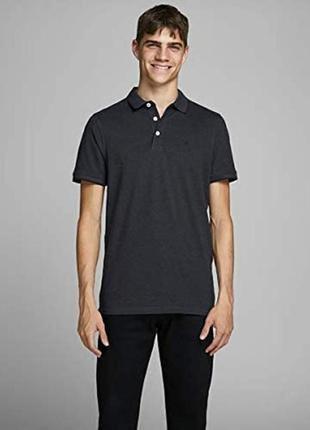 Комфортне бавовняне поло модного бренду з данії jack & jones2 фото