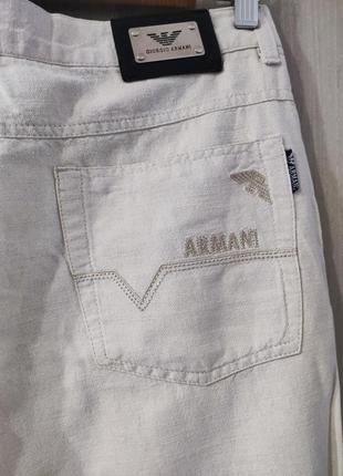 Льняные джинсы armani1 фото