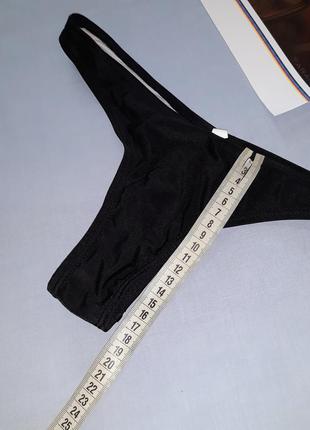 Низ от купальника женские плавки размер 44-46 / 10 черный бикини бразилианы3 фото