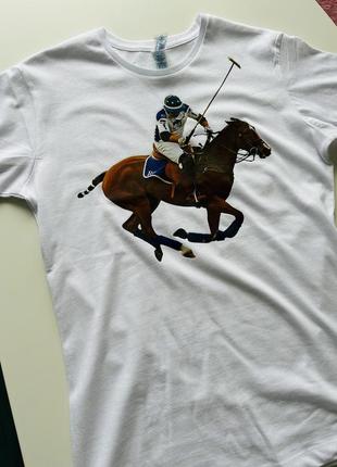 Футболка біла polo ralph lauren s m