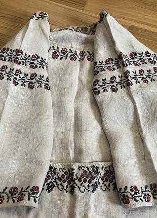 Сорочка вишиванка льон 60-х років полтавщина