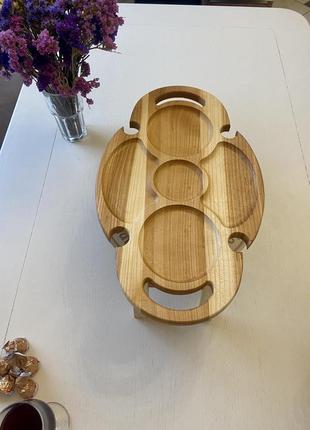 Винний столик із дерева2 фото