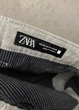 Серые брюки от бренда zara man5 фото