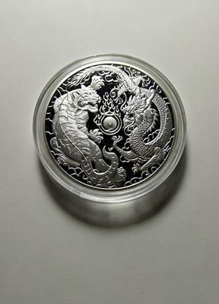 1 долар. тигр и дракон 2018