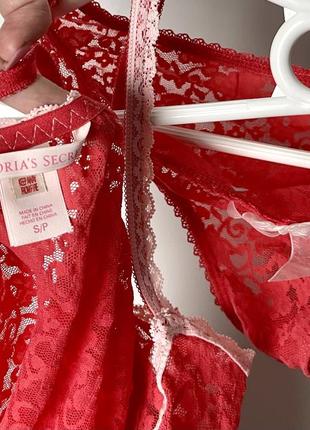 Кружевной набор пеньюар и трусики victoria’s secret оригинал4 фото