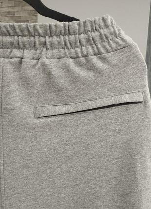 Спортивні брюки сірого кольору на манжеті туреччина батал6 фото