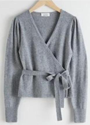 Кардиган свитер кофта серого цвета в размере s
