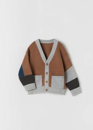 Светр светер кофта кардиган zara на хлопчика 3-4 роки 98/104 см