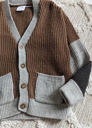 Светр светер кофта кардиган zara на хлопчика 3-4 роки 98/104 см4 фото