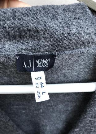 Вовняне трикотажне плаття, шерсть-альпака,туніка, кофта в смужку armani jeans7 фото