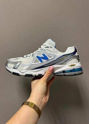 Класні чоловічі кросівки new balance 1064 silver blue сріблясті з синім