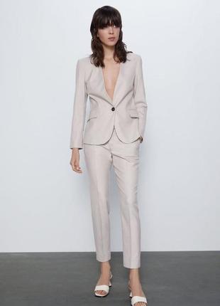 Брюки штани zara беж