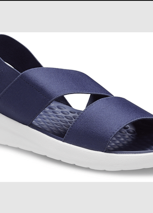 Жнские сандалии босоножки crocs literide stretch sandal крокс сині 42-43 рр 27,6 см4 фото