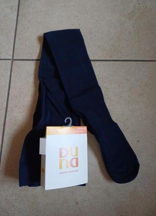 Колготы однотонные однотон синие темно-синие деми демисезон