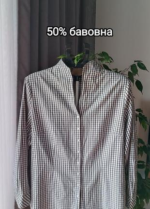 Сорочка, рубашка бавовняна жіноча, розмір 46, m, l,xl