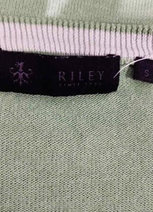 Традиционного британского стиля хлопковый пуловер бренда riley.4 фото