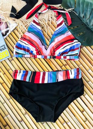 Купальник жіночий роздільний знімні чашки xl, 2xl, 3xl, 4xl