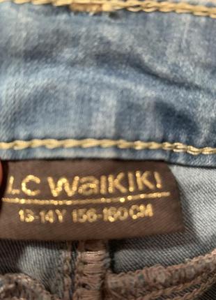 Бриджи джинсовые на девочку 13-14y, 156-160 см. lc waikiki3 фото