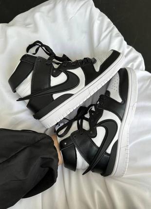 Кроссовки nike sb dunk high x ambush black / white9 фото