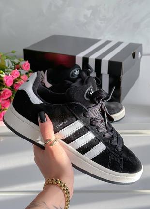 Adidas campus black/черные campus/обувь/женские adidas
