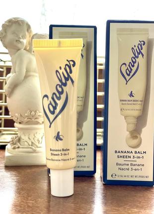 Бальзам для губ lanolips banana balm lip sheen 3-in 1