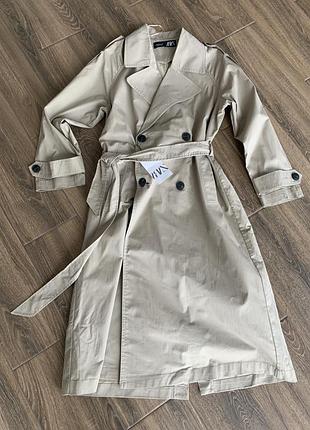 Тренч  плащ пальто zara