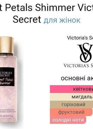 Victoria's secret velvet petals shimmer 60 мл панфюмы с ароматом легендарного спрея от vs2 фото