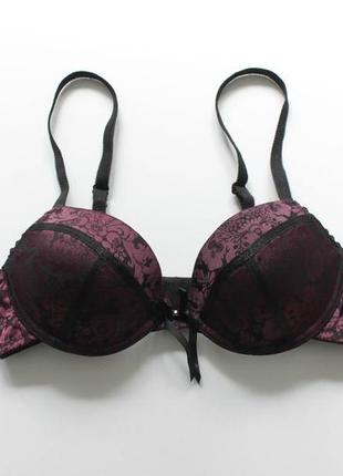 Красивый бюстгальтер с узором на чашках, 75а/34а