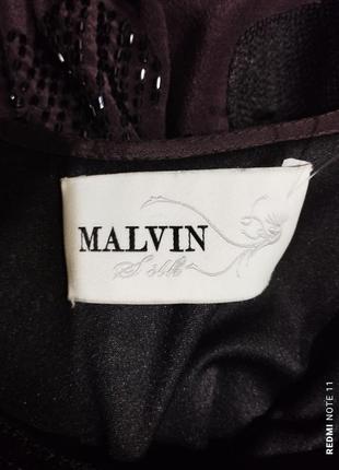 Изысканное шелковое платье с декором всемирно известного бренда malvin6 фото