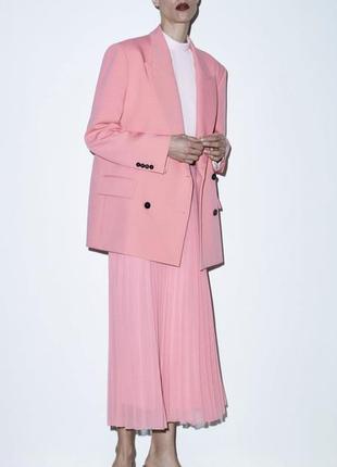 Двубортный жакет, пиджак zara