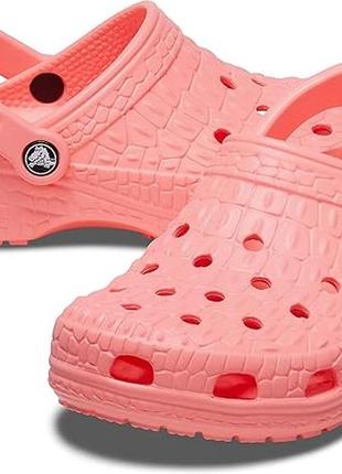 Крокс класік клог гуава crocs classic clog crocskin guava8 фото