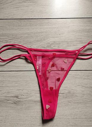 Трусики стринги сердечки
