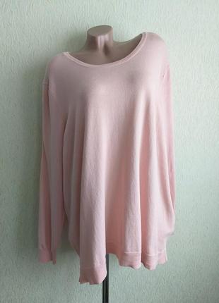 Пуловер с прорезями на плечах. свитер оверсайз. лонгслив открытые плечи. ботал. коралловый, розовый.