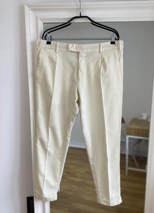 Pt torino trousers wool шерстяні молочні штани zegna gucci